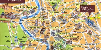 Карта Рима путеводитель
