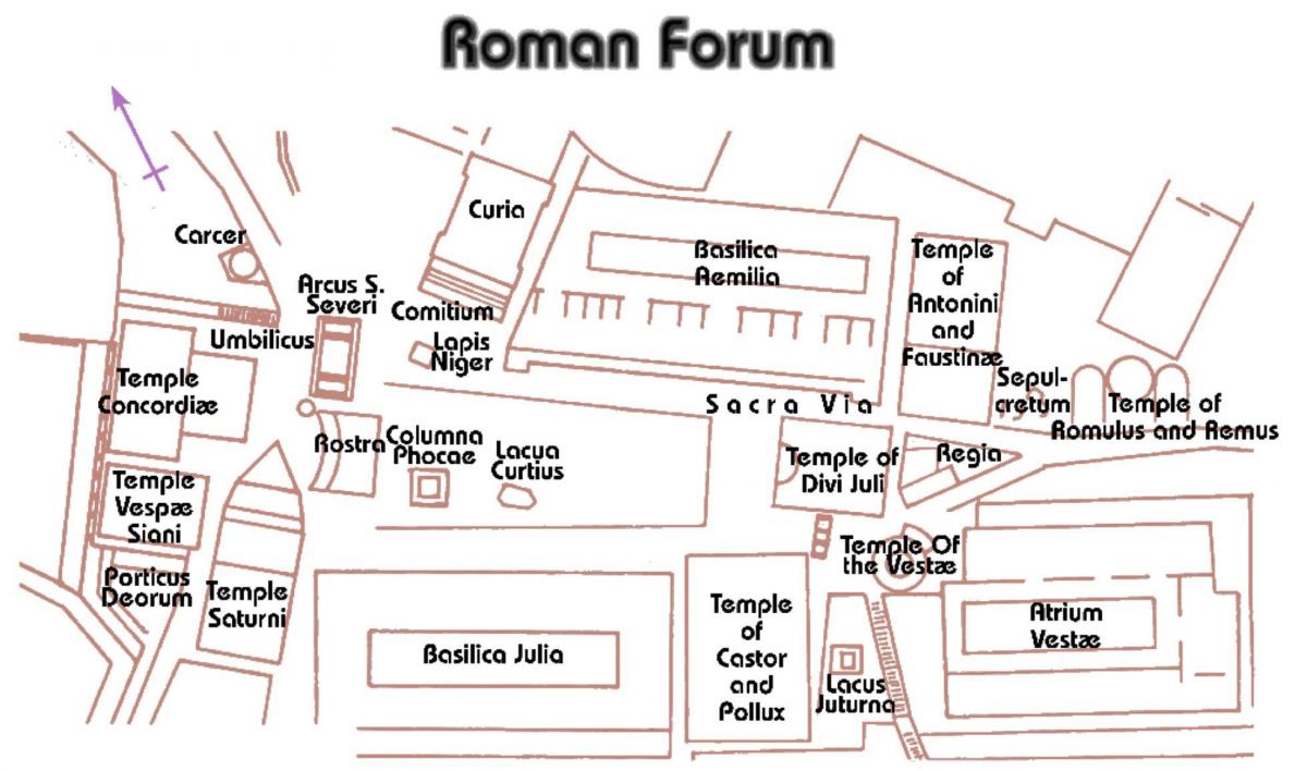 форум Romanum карте