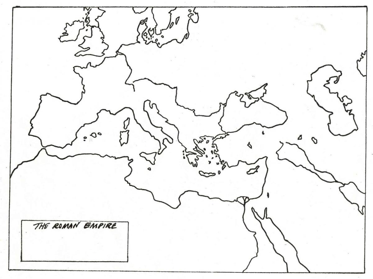 бланковой карте Рима