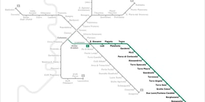 Карта Рима метро c