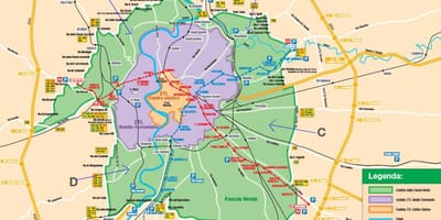 Карта Рима парковка