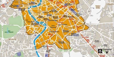 Карта Аврелиан стены 