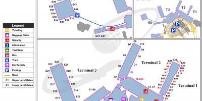 Международный аэропорт Леонардо да Винчи карте
