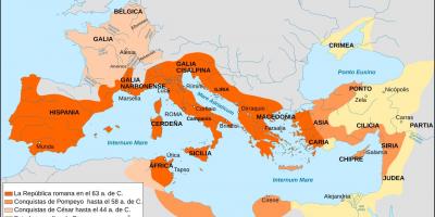 Древний Рим карта с надписью