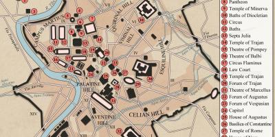 Древний Рим макета карте