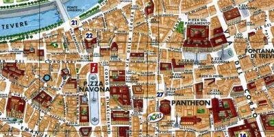 Карта Рима Пьяцца Навона