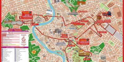 Рим экскурсионный автобус маршрут на карте