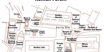 Форум Romanum карте